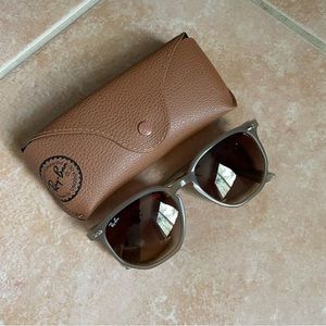 BRAND NEW RAY BANS HEXAGONAL BEIGE SUNGLASSES